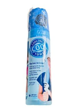 The Ultimate Cooling Towel UPF 50+ Reusable 26x17 Blue